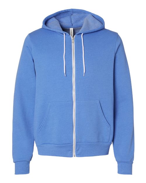 Custom Embroidered BELLA + CANVAS - Sponge Fleece Full-Zip HoodiePrice includes Embroidered Logo
Description
Item #: 80406

8 oz./yd (US), 13.4 oz/L yd (CA) 52/48 Airlume combed and ring-spun cotton/polyester,32 singles
Athletic H