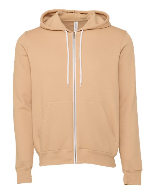 Custom Embroidered BELLA + CANVAS - Sponge Fleece Full-Zip HoodiePrice includes Embroidered Logo
Description
Item #: 80406

8 oz./yd (US), 13.4 oz/L yd (CA) 52/48 Airlume combed and ring-spun cotton/polyester,32 singles
Athletic H