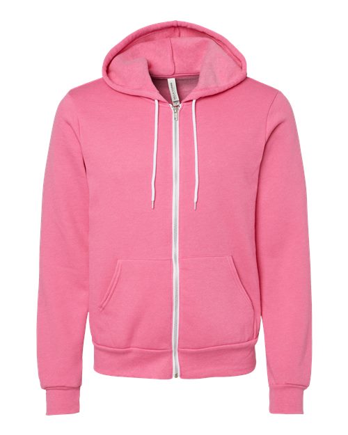 Custom Embroidered BELLA + CANVAS - Sponge Fleece Full-Zip HoodiePrice includes Embroidered Logo
Description
Item #: 80406

8 oz./yd (US), 13.4 oz/L yd (CA) 52/48 Airlume combed and ring-spun cotton/polyester,32 singles
Athletic H