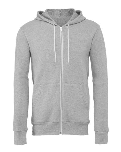 Custom Embroidered BELLA + CANVAS - Sponge Fleece Full-Zip HoodiePrice includes Embroidered Logo
Description
Item #: 80406

8 oz./yd (US), 13.4 oz/L yd (CA) 52/48 Airlume combed and ring-spun cotton/polyester,32 singles
Athletic H