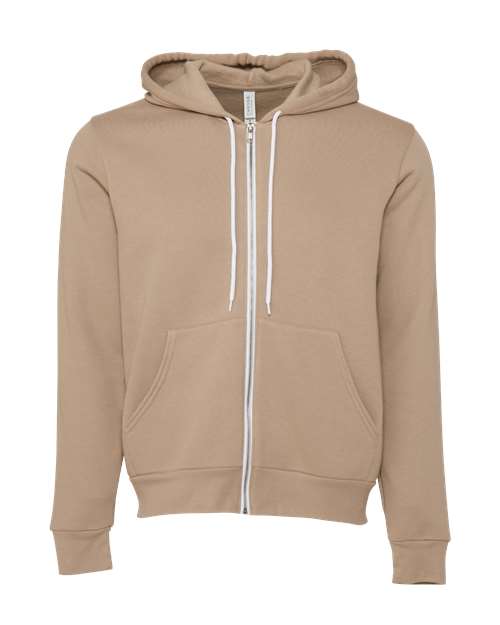 Custom Embroidered BELLA + CANVAS - Sponge Fleece Full-Zip HoodiePrice includes Embroidered Logo
Description
Item #: 80406

8 oz./yd (US), 13.4 oz/L yd (CA) 52/48 Airlume combed and ring-spun cotton/polyester,32 singles
Athletic H