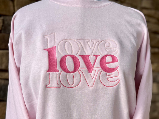 Love Embroidered Sweatshirt